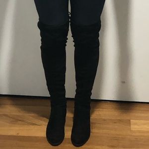 Black over the knee boots size 9